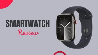 Apple Watch Series 9 GPS  Cellular 45mm Smartwatch Review Graphite Stainless Steel Edition [upl. by Esinek]