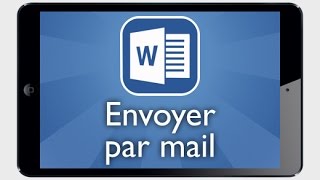 Tutoriel Word iPad  Envoyer par mail en document word ou en pdf [upl. by Seroled]