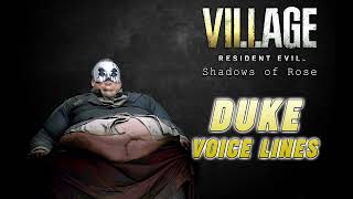 Resident Evil 8 Village Shadows of Rose  The Duke Voice Lines 2 [upl. by Aramal]