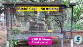 Love birds cage  no welding  Birds cage [upl. by Daigle]