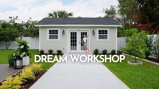 Turning a Tuff Shed into my DREAM WORKSHOP [upl. by Ebanreb636]