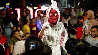 Kemeriahan Pocong viral joged dj bersama penonton pengunjung penyawer di alun alun Puspawangi [upl. by Ellehsim350]