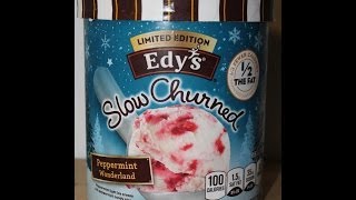 Edys  Dreyers Peppermint Wonderland Ice Cream Review [upl. by Horatius]