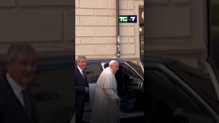 Papa Francesco in visita a casa di Emma Bonino convalescente [upl. by Antipus235]