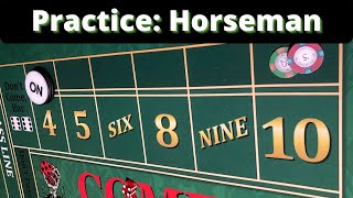 Craps  Hedgeless Horseman Practice  Low Bankroll [upl. by Huda637]