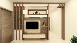 Partition Wall with TV Unit Design Ideas TV Stand Room PartitionWallRoom Dividers Ideas [upl. by Sverre290]