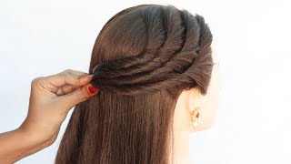 3 antique hairstyle for girls  unique hairstyle  open hair hairstyle  ponytail hairstyle [upl. by Nairrod]