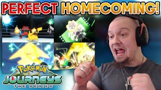 A CHAMPION HOMECOMING ASH VS KUKUI ALOLA BATTLE ROYAL Pokémon Journeys Episode 112 REACTION [upl. by Ardnak321]