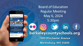 Board of Education Meeting  May 6 2024 [upl. by Sandler541]