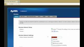 Zyxel P660HN51 Router security settings [upl. by Akemrej465]