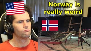 American Reacts to the Weirdest Places in Norway [upl. by Jinny468]