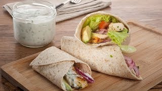 Receta de wrap de pollo y aguacate de Josetxo Calvo [upl. by Dlorrej735]