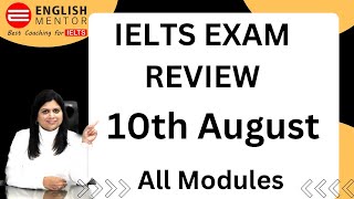 IELTS Exam Review 10th August 2023 [upl. by Rovit920]