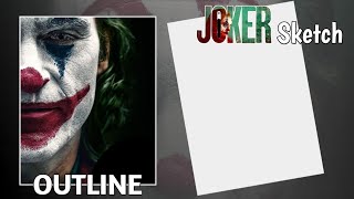 Joker Drawing Easy Tutorial Step By Step  Easy Drawing For Beginners [upl. by Albrecht]