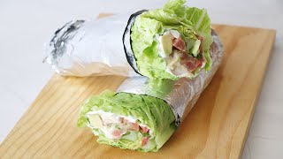 🌯 WRAP DE LECHUGA Y POLLO 🌯  Episodio 266 [upl. by Elletnohs219]