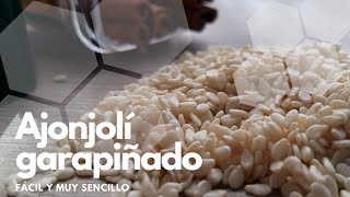 Cómo hacer delicioso AJONJOLÍ GARAPIÑADO fácil y rápido  Sésamo garapiñado [upl. by Edelsten]