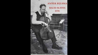 JS BACH Cello suite n° 1 G major ANNER BIJLSMA cello 1970 ANNER BIJSLMAS RADIO RECORDINGS [upl. by Aggappe]