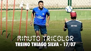 FluTV  Monstro em forma Confira como foi o treino do Thiago Silva no CTPA [upl. by Areek]