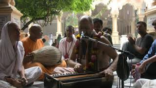 24 Hour Kirtan Mandali with Bhagavat Purana Prabhu in KrsnaBalaram Mandir VrindavanIndia [upl. by Anahsar545]