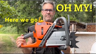 Unboxing The Husqvarna 572 xp G  What a Chainsaw should be [upl. by Halil991]