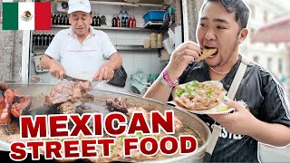 STREET FOOD TACOS AND TRADITIONAL CLEANSING OF AZTEC IN MEXICO 🇲🇽 [upl. by Schram]