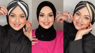 Şal Bone Nasıl Bağlanır Hızlı ve Kolay Şal Bağlama Modelleri  Easy Turban Hijab Tutorial [upl. by Legir]