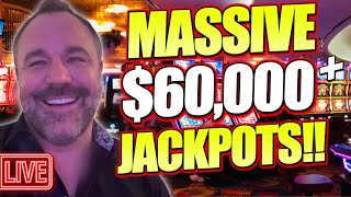 12 JACKPOTS LIVE 🔴60000 in HAND PAYSMASSIVE HIGH LIMIT 200 SPIN JACKPOTS [upl. by Yentruok75]