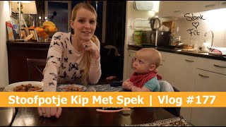 Stoofpotje Kip Met Spek  Bellinga Vlog 177 [upl. by Rhonda]