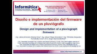 Diseño e implementación del firmware de un pluviógrafo [upl. by Suivatra884]