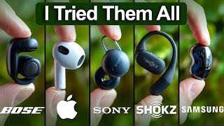 Best OPEN Earbuds 2024 Tested amp Compared  Bose vs Sony vs AirPods vs Shokz [upl. by Yebloc564]