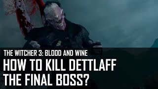 Witcher 3 Blood and Wine  How to kill Dettlaff final boss [upl. by Meijer]