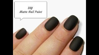 DIY Matte Nail Paint  Make any Nail Paint Matte [upl. by Klepac]