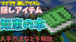 【マイクラ・隠しアイテム】知恵の本について完全解説 [upl. by Nielsen420]