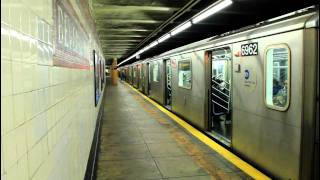 IRT Subway Flatbush Avenue amp Manhattan Bound R142 2 amp 5 trains at Beverly Road [upl. by Eladroc]