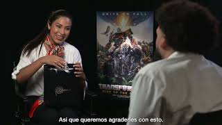 Entrevista con el elenco de Transformers Rise of The Beasts [upl. by Ruffin791]