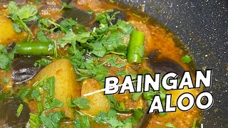 Aloo Baingan Recipe  Brinjal  Eggplant  Vegetable Recipe  Brinjal Potato [upl. by Arahset]