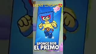 skins do Bob esponja no BRAWL Stars🤩brawlstars spongebob brawltalk [upl. by Glovsky]