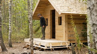 winter is coming finish construction log cabin before the first snow [upl. by Airotnes]