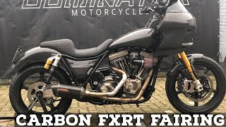 Carbon FXRT Fairing FXR Club Style Harley Davidson Ohlins Suspension 120R Screamin Eagle Engine Full [upl. by Plumbo136]