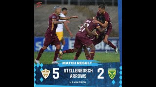 Stellenbosch vs Golden Arrows  5  2  All the Goals [upl. by Yusuk]