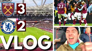 WEST HAM 32 CHELSEA MATCHDAY VLOG  MASUAKU FLUKE COMPLETES STUNNING COMEBACK [upl. by Nightingale]