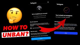 How to unban disabled instgram account by form in 2024 🤔  by N O Y  instagram instagrambans [upl. by Nemsaj]