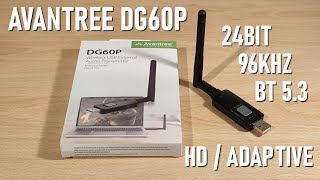 Avantree DG60P Review  Qualcomm BT 53 Bluetooth Transmitter With 24bit 96Khz Support [upl. by Elem162]