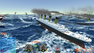 Titanic vs Cruise Ship in chaos  Ship Handling Simulator  Ship Mooring 3D [upl. by Aikenahs]