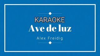 KARAOKE  AVE DE LUZ ALEX FREIDIG  KARAOKE SIN PUBLICIDAD [upl. by Alisa941]