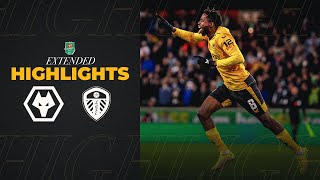 Magic from Boubacar Traore  Wolves 10 Leeds United  Carabao Cup highlights [upl. by Ahsyla]