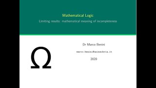 Mathematical Logic part 7 mathematical meaning of incompleteness [upl. by Arondell]