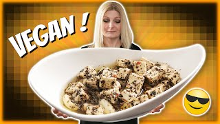 Veganer Feta in 5 Minuten TÄUSCHEND ECHT [upl. by Gurl]