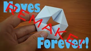 REMAKE How to Fold an Origami Flexagon 20  Easier and Super Cool [upl. by Elenore]