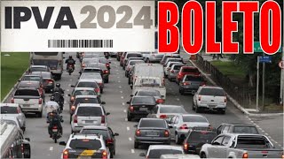 IPVA 2024 COMO CONSULTAR GERAR BOLETO PAGAR IPVA PARCELADO OU AVISTA TUDO SOBRE IPVA 2024 [upl. by Naji]